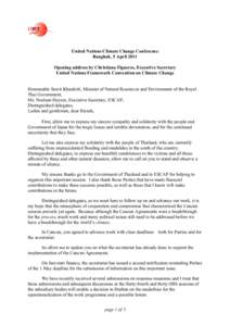 Climate change / Carbon finance / International relations / Kyoto Protocol / Christiana Figueres / Green Climate Fund / Bali Road Map / United Nations Climate Change Conference / United Nations Framework Convention on Climate Change / Environment / Climate change policy