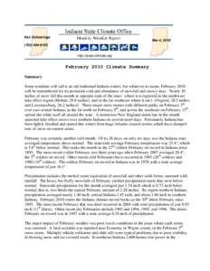 June 2009 Climate Summary