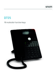 D725 18 multicolor function keys Datasheet  D725