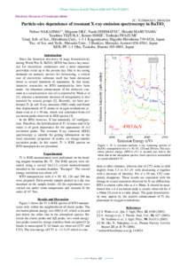 Spectroscopy / Molecular physics / Atomic physics / X-rays / Surface chemistry / Resonant inelastic X-ray scattering / X-ray photoelectron spectroscopy / Electron configuration / X-ray / Chemistry / Physics / Science