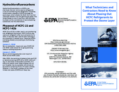 What technicians and contractors need to know about phasing out HCFC refrigerants to protect the ozone layer