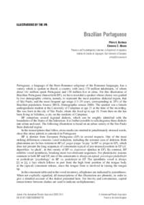 ILLUSTRATIONS OF THE IPA  Brazilian Portuguese Pl´ınio A. Barbosa Eleonora C. Albano Phonetics and Psycholinguistics Laboratory & Department of Linguistics