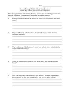 Microsoft Word - Old School Study Guide