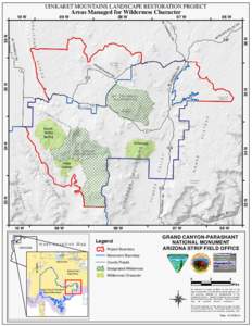 UINKARET MOUNTAINS LANDSCAPE RESTORATION PROJECT  Areas Managed for Wilderness Character 07 W  06 W