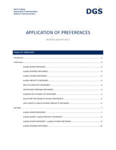profession services/preferences