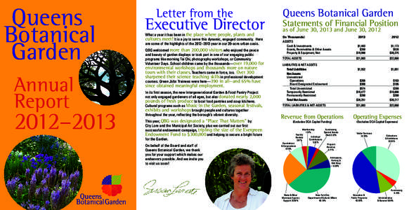 Queens Botanical Garden Annual Report