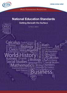 No Child Left Behind Act / Standards-based education reform / National Council of Teachers of Mathematics / Outcome-based education / Standardized test / Achievement gap in the United States / Curriculum framework / National Center on Education and the Economy / Standardization / Education / Education reform / Standards-based education