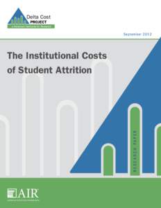 Delta Cost 	 Project at American Institutes for Research  Sept ember 2012