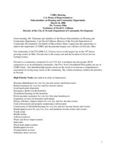 Poverty / Community Development Block Grant / HOME Investment Partnerships Program / Homelessness / Homeless shelter / Affordable housing / United States Department of Housing and Urban Development / Housing