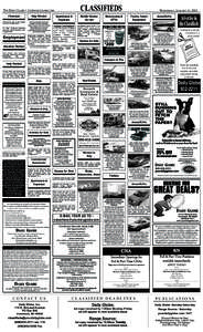 CLASSIFIEDS  The daily Globe • yourdailyGlobe.com Firewood  Help Wanted