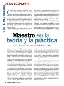 Gente del mundo de la economia - Maestro en la teoría y la práctica - Finanzas y Desarrollo - Marzo de 2007