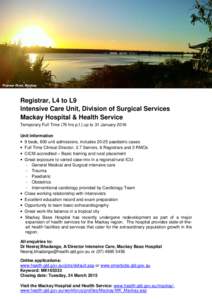 Intensive-care unit / The Prince Charles Hospital / Medicine / Intensive-care medicine / Mackay Base Hospital