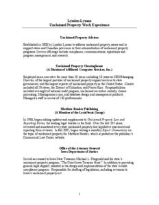 National Association of State Auditors /  Comptrollers and Treasurers / Lost /  mislaid /  and abandoned property / Personal property law / Squatting