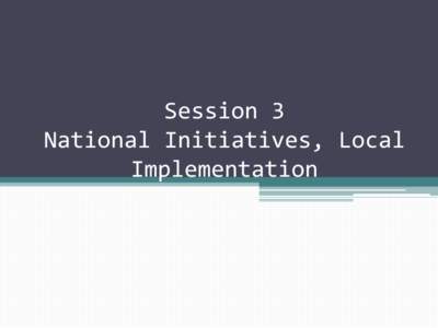 Session 3: Linking Sustainability to Core Programs, October 2011 | Region 4 | US EPA