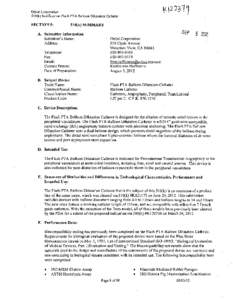 L23 1  Ostial Corporation 5 10(k) Notification: Flash PTA Balloon Dilatation Catheter SECTION 5: