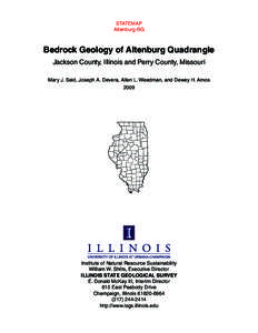 Bedrock Geology of Altenburg Quadrangle