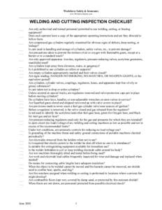 Microsoft Word - Welding & Cutting Inspection checklist.doc