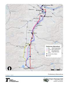 Willamette Valley / Salem /  Oregon / Portland and Western Railroad / Albany /  Oregon / Interstate 5 in Oregon / Willamette River / Eugene /  Oregon / Amtrak / Portland /  Oregon / Transportation in the United States / Rail transportation in the United States / Transportation in North America