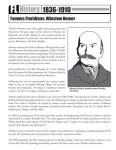 Watercolor painting / Marine art / Homer Simpson / Homosassa River / Homosassa Springs / American Impressionism / Visual arts / Winslow Homer / The Gulf Stream