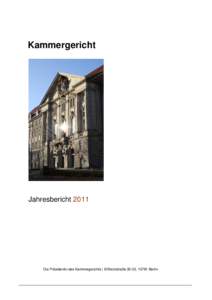 Kammergericht  Jahresbericht 2011