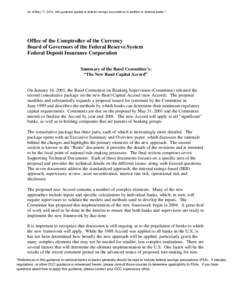 As of May 17, 2012, this guidance applies to federal savings associations in addition to national banks.*  Office of the Comptroller of the Currency Board of Governors of the Federal Reserve System Federal Deposit Insura