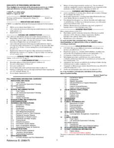 HIGHLIGHTS OF PRESCRIBING INFORMATION These highlights do not include all the information needed to use COREG safely and effectively. See full prescribing information for COREG. •