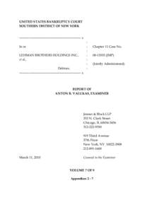 Lehman Brothers / Repo 105 / American International Group / Barclays / Repurchase agreement / Bank of America / Bankruptcy of Lehman Brothers / Economy of the United States / Financial services / Finance