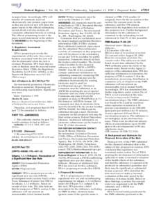 Federal Register / Vol. 60, No[removed]Wednesday, September 13, [removed]Proposed Rules in paper form. Accordingly, EPA will transfer all comments received electronically into printed, paper form as they are received and wi