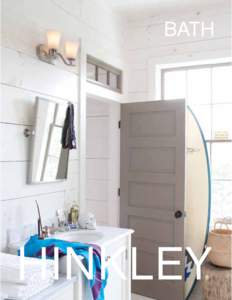 BATH  “Powder baths are what I refer to as the jewel of the home, so this is where you can have fun! A little goes a long way too, since the space is small. I love combining sconces ﬂanking a mirror and a coordinati