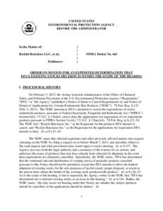 Federal Insecticide /  Fungicide /  and Rodenticide Act / Chevron U.S.A. /  Inc. v. Natural Resources Defense Council /  Inc. / Law / Case law / Government / Pesticides in the United States / United States Environmental Protection Agency / Reckitt Benckiser