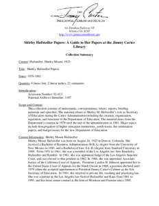 Walter Mondale / Shirley / Genealogy / Politics of the United States / United States Senate / Shirley Hufstedler / United States Secretary of Education / Containerization