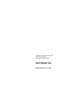 Microsoft Word - DDD Group plc IFRS interims 30 June 13 FINAL 24 Sept 13.docx