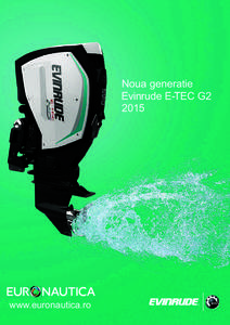 Noua generatie Evinrude E-TEC G2 2015 www.euronautica.ro