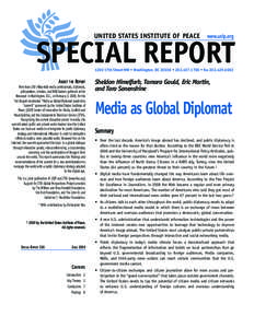 United States Institute of Peace  www.usip.org Special Report 1200 17th Street NW • Washington, DC 20036 • [removed] • fax[removed]