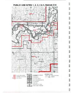 PUBLIC USE SITES 1, 2, 3, 4 & 5, Naknek D-6  n v . LAND STATUS: PLANNING AREA BOUNDARY