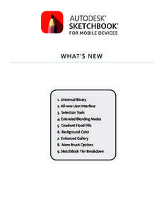 FOR MOBILE DEVICES  W H AT ’ S N E W 1. Universal Binary 2. All-new User Interface