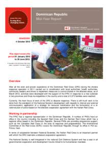 Dominican Republic Mid-Year Report MAADO001 4 October 2012