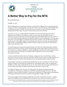 Metropolitan Transportation Authority / Massachusetts Bay Transportation Authority / Public transport / MetroCard / Metro-North Railroad / Green Line / New York City transit strike / New York City Subway / Transportation in the United States / Rail transportation in the United States / Metropolitan Transportation Authority of New York