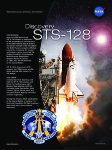 National Aeronautics and Space Administration  The Mission: Space shuttle Discovery’s S TS to the assembly and maintenance