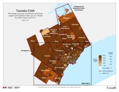 Chippewas of Georgina Island First Nation Toronto CMA Percentage of private households containing