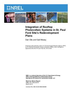 Integration of Rooftop Photovoltaic Systems in St. Paul Ford Site’s Redevelopment Plans