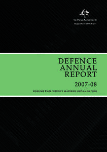 Ministry of Defence / Internal audit / Annual report / Bushmaster Protected Mobility Vehicle / Australia / Business / Defence Materiel Organisation / Government / Stephen Gumley / Military of Australia / Australian Defence Force / Auditing