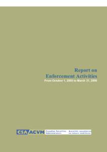 Microsoft Word - Report on Enforcement Activities[removed]to[removed]fi.