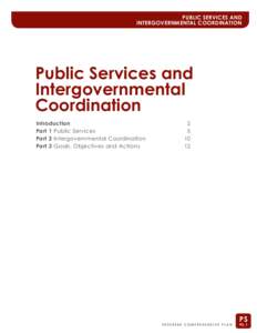 Public Services and Intergovernmental Coordination Element