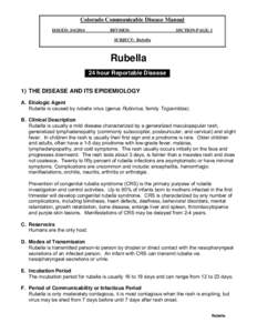Microsoft Word - rubellaCommunicableDiseaseManual.doc