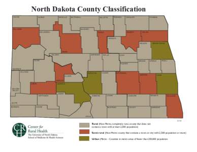 North Dakota County Classification DIVIDE RENVILLE  BURKE