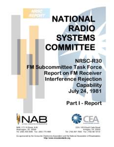 NRSC REPORT NATIONAL RADIO SYSTEMS