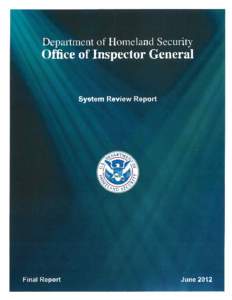 Report on the External Quality Control Review of the Office of Audit Services for the Year Ended September 30, 2011