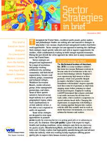 Sector Strategies in brief November 2007