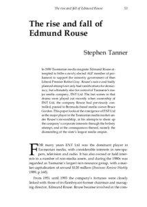 The rise and fall of Edmund Rouse  53